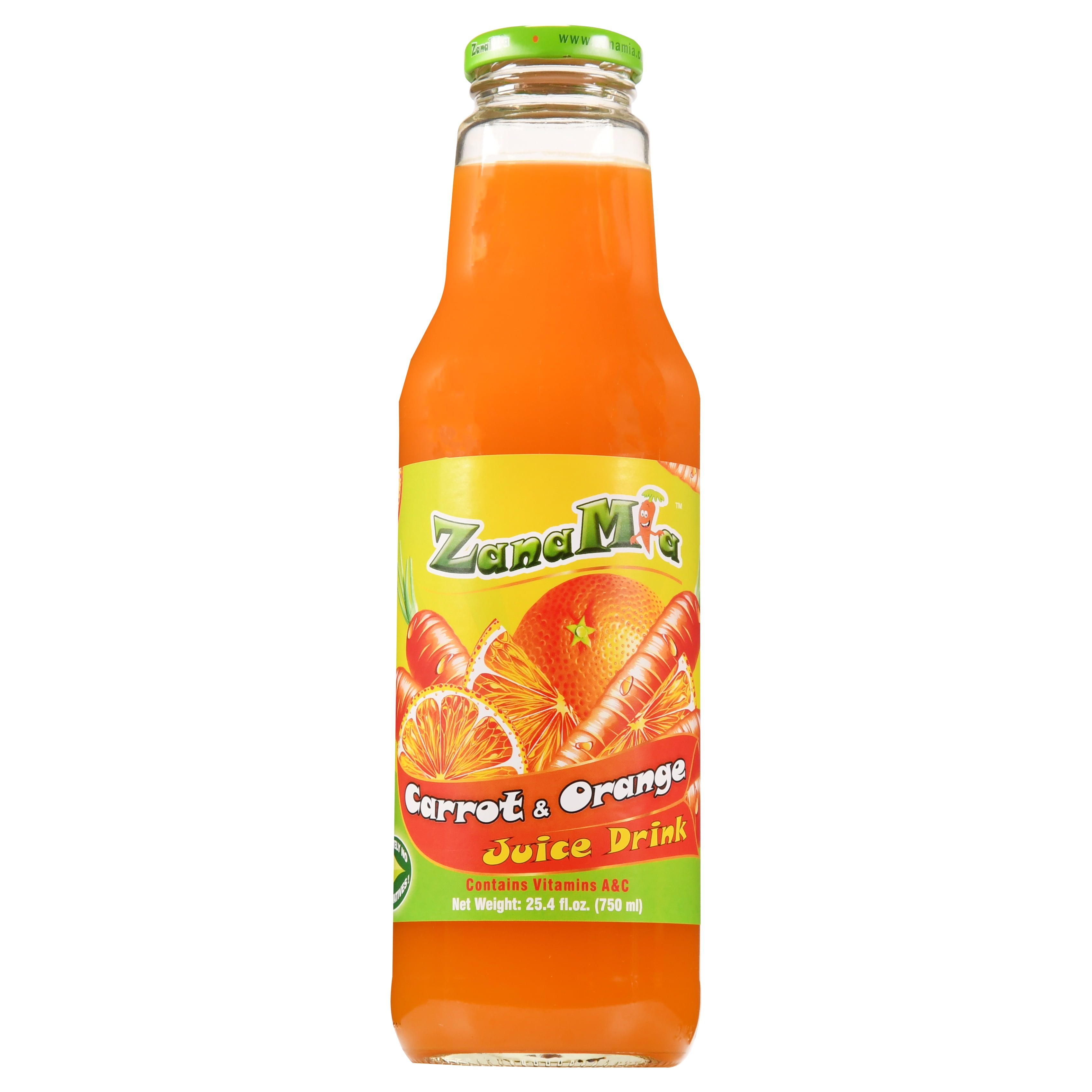 ZanaMia Carrot & Orange Juice Drink, 25.4 fl oz