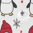 thumbnail image 4 of Bath Curtain & Non-Slip Bath Mat Set 12-Grommet Shower Curtain Memory Foam Bath Rug Penguin Pattern, 4 of 8
