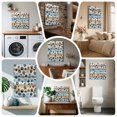 thumbnail image 6 of Ships Next Day Canvas Wall Art 8"x8",Blue Dog Paw Print Wood Framed Canvas Print Painting,Vintage Farmhouse Rustic Wooden Grain Ready to Hang Small Picture Wall Decor for Bathroom Nursery Kitchen, 6 of 9
