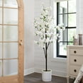 thumbnail image 5 of Nearly Natural 6ft. Artificial Cherry Blossom Tree with White Decorative Planter, White, 5 of 8