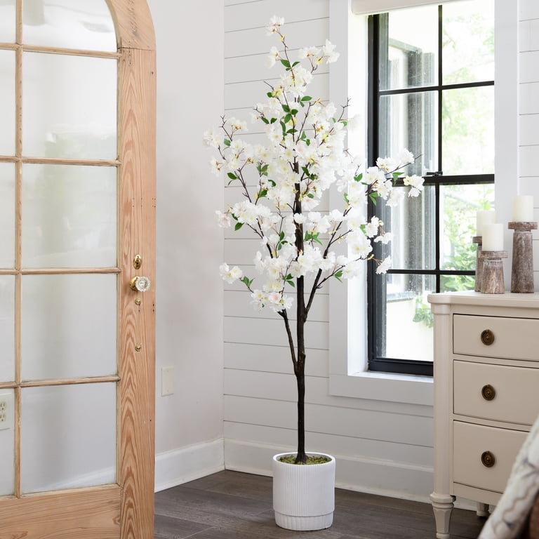 Free Shipping! Nearly Natural 6ft Faux Cherry Blossom Tree with