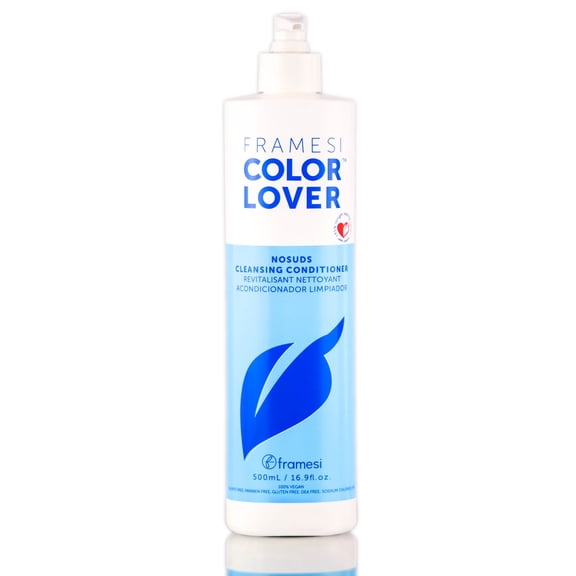 16.9 oz , Framesi Color Lover No Suds Cleansing Conditioner , Hair Scalp - Pack of 3 w/ SLEEK Teasing Comb