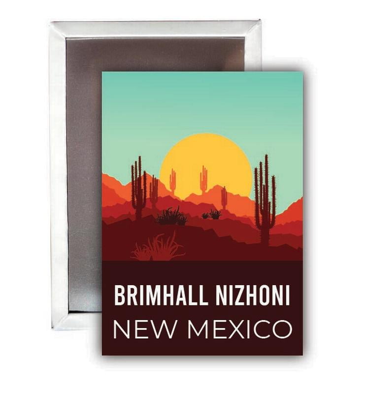 Brimhall Nizhoni New Mexico 2.5 x 2.5Inch Fridge Desert Design