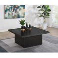 thumbnail image 2 of Coaster Devar Square Engineered Wood Cocktail Coffee Table in Black, 2 of 8