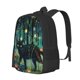 thumbnail image 1 of Balery Mystical Black Cat Fireflies Mochila para hombre y mujer - Tela Oxford 600D resistente - Gran capacidad, resistente al agua, ideal para la escuela, viajes y senderismo, 1 of 6