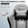 thumbnail image 5 of GTRACING Fabric Adjustable Height Reclining Gaming Office Chair with Footrest, Gray, 5 of 7