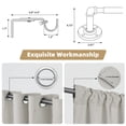 thumbnail image 6 of 66" to 120"Curtain Rods for Windows, 1 inch Industrial Curtain Rod, Adjustable Wrap Around Curtain Rods, Industrial Indoor/Outdoor Curtain Rod, Darksliver, 6 of 7