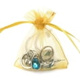 thumbnail image 2 of 100PCS Organza Gift Candy Sheer Bags Mesh Jewelry Pouches Drawstring Bulk for Wedding Party Favors Festival Christmas Valentine's Day, 2 of 7
