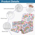 thumbnail image 5 of HELLHERO Hand-Drawn Rainbow & Floral Pattern Recliner Chair Covers for Single Sofa Chair, Anti Spill Anti Stain Recliner Slipcovers for Home Living Room Single Lounger Sofa, 5 of 8