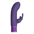 thumbnail image 3 of Shots Royal Gems Dazzling Rechargeable Silicone Miniature Rabbit Vibrator Purple, 3 of 4