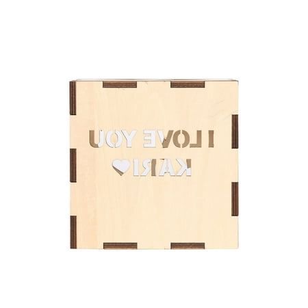 

VerPetridure Valentine S Day Wooden Night Light Bedside Desktop Lighting Ornament