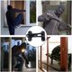 thumbnail image 2 of Pestillo de bloqueo de refuerzo de puerta oso de fresa 2 uds negro para cerraduras de puerta delantera seguridad para el hogar para niños, 2 of 5