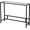 Black, variant on MAJARO Small Modern Console Table for Entryway, Tempered Glass with Metal Frame Sofa Table for Living Room, Hallway, Office (Double-Layer, Gold)