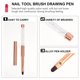 thumbnail image 5 of 1 UNID UV GEL GEL Cepillo de pluma de uñas DIY Nail Drawing Pen Práctico Salón Manicure Supply, 5 of 5