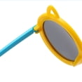 thumbnail image 3 of WTOBBY PC Material Children's Sunglasses with Knot Design, UV Protective Round Frame Glasses, Impact-Resistant Kids Shades for Beach Play (Multiple Colors),Blue, 3 of 4