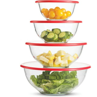 Pyrex 8-piece 100 Years Glass Mixing Bowl Set (Limited Edition) - Assorted  Colors Lids
