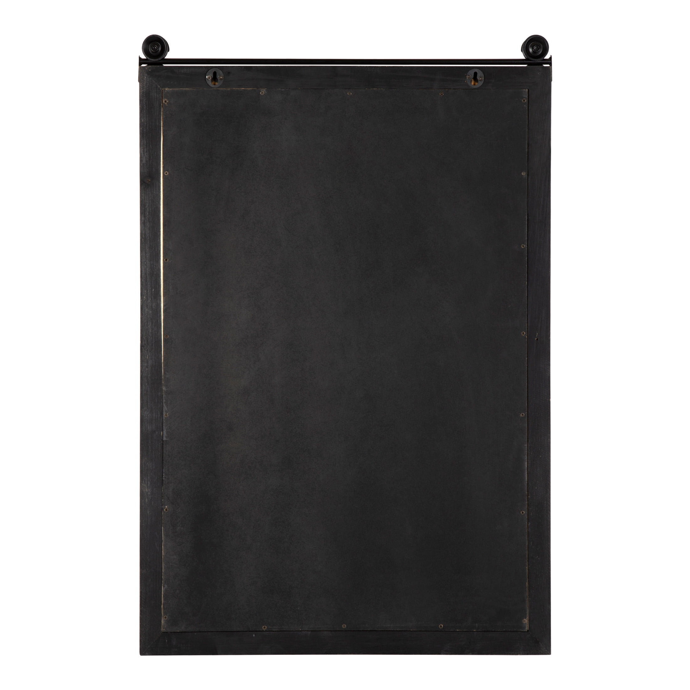Kate and Laurel Cates Barn Door Galvanized Metal Magnetic Memo Board, 22 x 32, Rustic Brown, Rectangular Modern Farmhouse Vision Board with Four Included Magnets