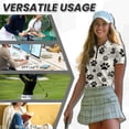 thumbnail image 7 of Binienty Dog Paws Matching Golf Shirts for Women and Men Breathable Shirts Couples Matching Outfits Sketching Comfortable Zip Up Collar Workout Tops for Workout Pickleball, 7 of 7