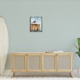 thumbnail image 3 of Stupell Industries Seagull's Perch by Sea Nautical & Beach Painting Gray Floater Framed Canvas Art Print Wall Art, 17 x 21, 3 of 10