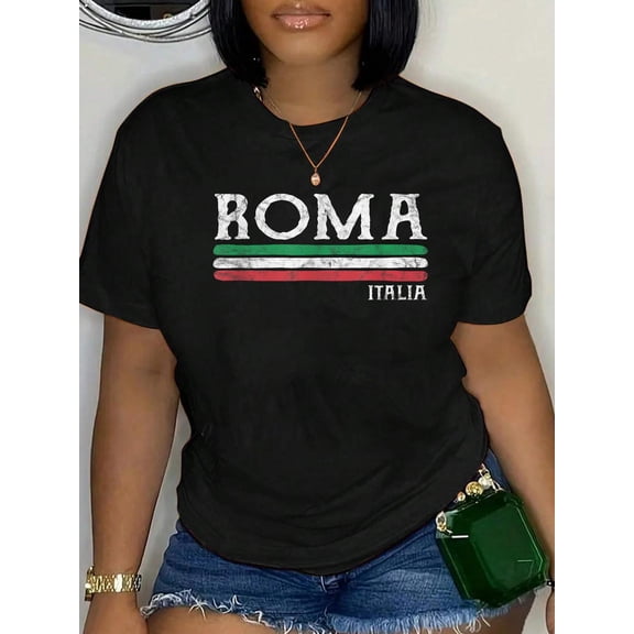 Rome Italy Italian Flag Souvenirs Gift T-Shirt