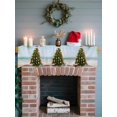 thumbnail image 6 of Christmas Tree Mantel Scarf Fireplace Decorations for Living Room, Summer Beach Palm Leaves Snowman Conch Starfish Fireplace Mantel Scarf Cover Runner for Thanksgiving/Christmas Decor 90"x17", 6 of 6