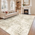 thumbnail image 2 of Roxstand Washable Rugs 10x14, Abstract Distressed Area Rugs for Living Room, Non Slip Accent Bedroom Rug (10'x14', Beige), 2 of 11
