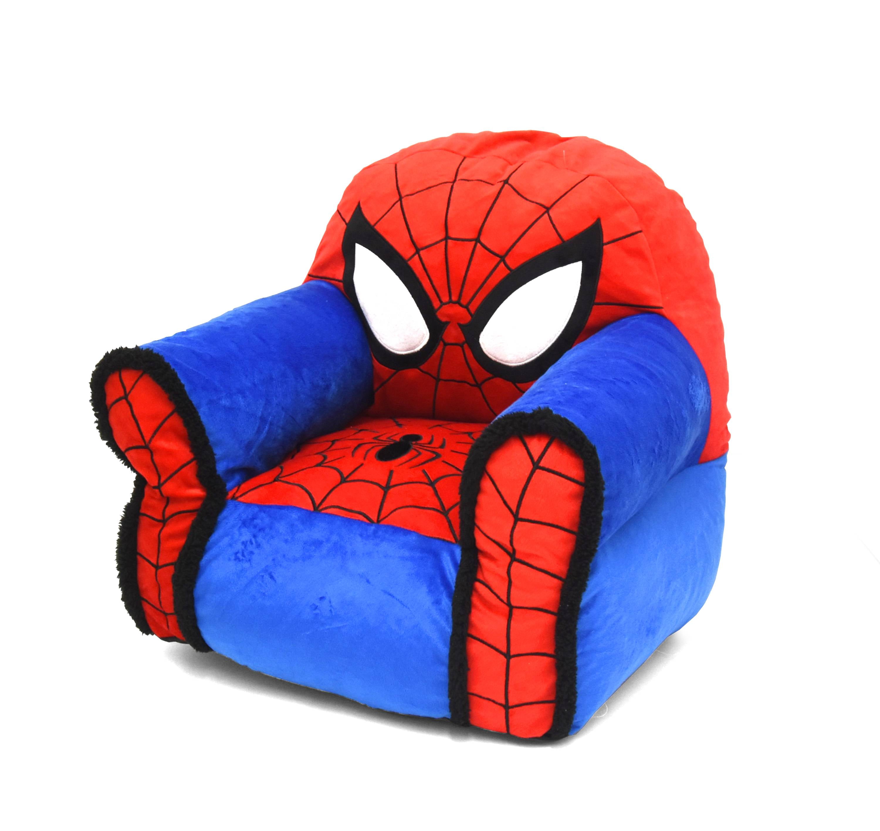 Marvel Comics Spiderman Kids Figural Bean Bag With Sherpa Trimming Walmartcom Walmartcom