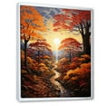 thumbnail image 2 of Designart "Countryside Autumnal Canopy Collage IV" Landscape & Nature Floater Framed Canvas Art Print, 2 of 7