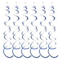 thumbnail image 1 of Naiovety 6 pack/lote colgante en espiral ingredientes seguros artesanía exquisita DIY colgante decorativo guirnalda aniversario Kits de decoración para fiestas Azul 27.5 pulgadas, 1 of 6
