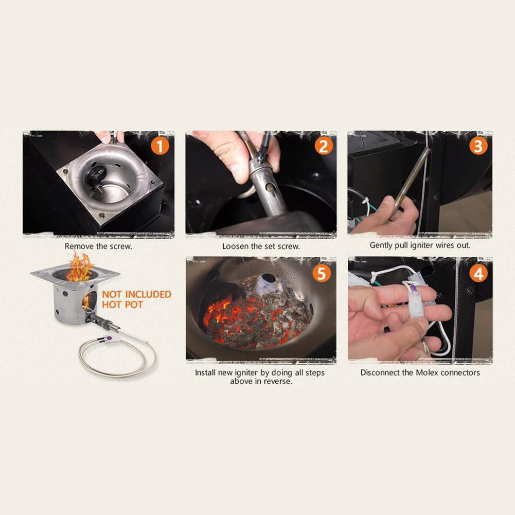 Ana 2 Packs Hot Rod Ignitor Kit Replacement for PitBoss Wood Pellet Grill