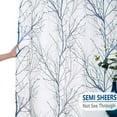thumbnail image 6 of Decoultimatex Tree Branch Blue White Sheer Curtain for Living Room Linen Textured Semi Sheer Drapes for Bedroom, Grommet, 52"x84"x2, 6 of 6