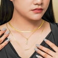 thumbnail image 5 of JeenMata Juego de 3 Collares con Múltiples Capas y Múltiples Colgantes de Glamour Infinito Chapados en Oro Amarillo, 5 of 5