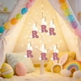 thumbnail image 4 of Decoraciones de Pascua, adornos de Pascua, regalos de Pascua Adorno de letra con orejas de conejo de madera de Pascua Letrero colgante de madera, 4 of 6