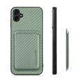 thumbnail image 3 of Mantto Detachable Card Pocket Wallet Case for Samsung Galaxy A05,Compatible with MagSafe Charging,Premium Fibrous Texture PU Leather Shockproof Anti-Scratch Slim Phone Case,Green, 3 of 5