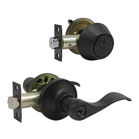 KNOBWELL 5 Pack Exterior Door Lock Set with Deadbolt Front Door Entry ...