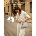 thumbnail image 3 of LOVEVOOK Purses for Women Soft Leather Hobo Handbags Quilted Crossbody Bag Designer Carteras Para Mujer Bucket Purse, 3 of 6