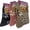 W-Wool-P17-3P-B, variant on Women Faux Lamb Wool Socks, Thermal Warm Cozy Soft Ladies Crew Socks, Holiday Prints, 15 Pairs