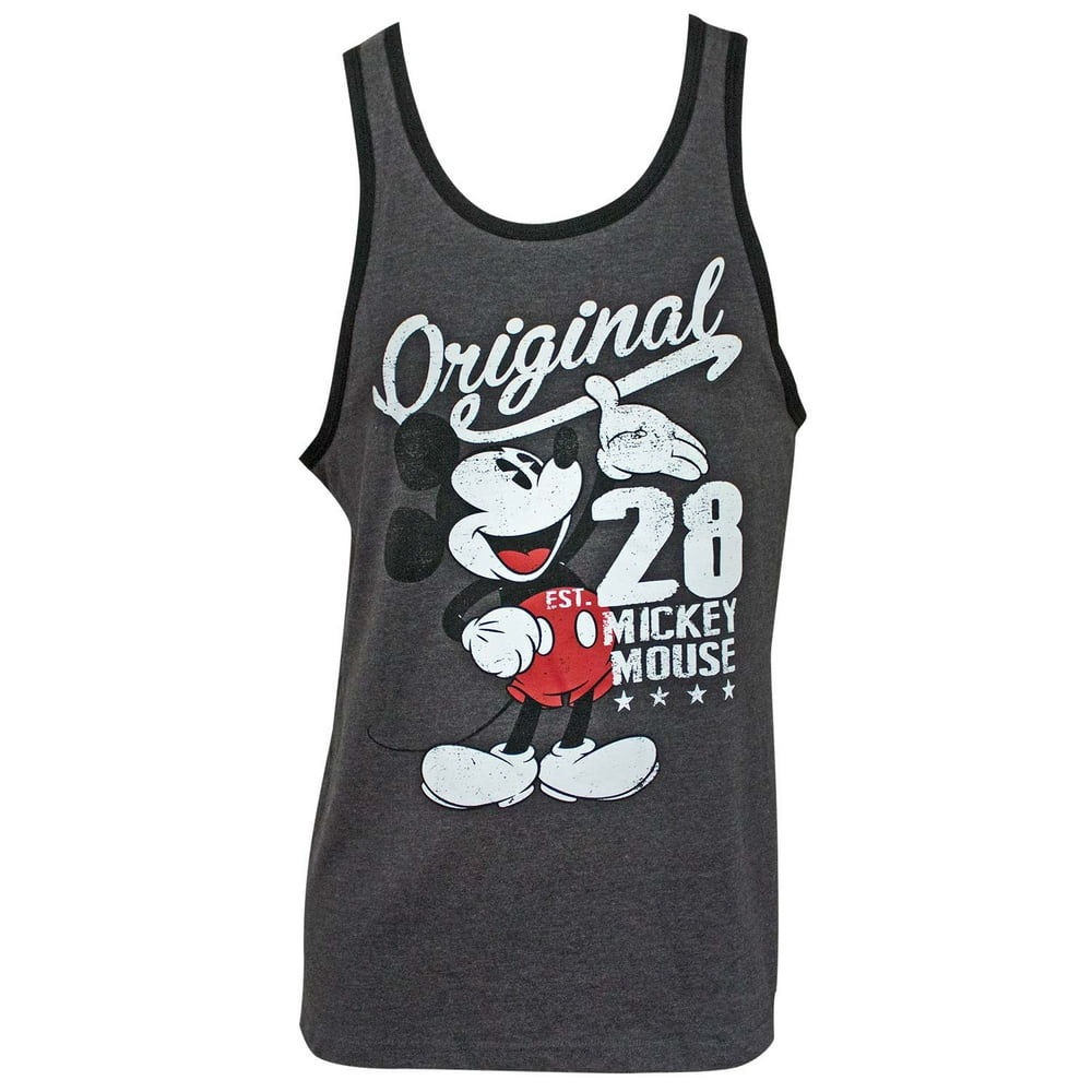 Disney Mickey Mouse Original Men's Grey Tank Top