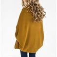 thumbnail image 3 of Women's Open Front Cardigan Loose Draped Batwing Sleeve Knit Sweater, 3 of 3