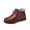 Red B, variant on COFEST Shoes&bags,Womens Snow Boots Warm Ankle Booties Waterproof Comfortable Slip On Outdoor Fur Lined Lining Winter Shoes No Zipper for Women,Black A,39