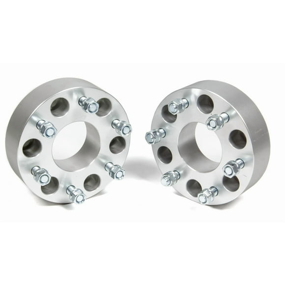 Rough Country 2 inches Wheel Spacer (fits) 88-20 Chevy Silverado GMC Sierra 1500 92-20 Tahoe Yukon Suburban 6x5.5 1101,Aluminum