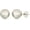 White, variant on Premium 14K Gold Ball Stud Earrings - Available in Yellow, Rose & White Gold- Multiple Sizes Available