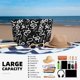 thumbnail image 5 of Fotbe Hand Drawn Snake Bolsa de Viaje para Playa - Resistente al Agua, Bolsa Tote de Gran Capacidad y Ligera con 7 Bolsillos para Mujeres y Hombres, 5 of 7