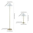 thumbnail image 4 of SAFAVIEH Prisma Floor and Table Lamps Set, Gold/White, Set of 3, 4 of 6