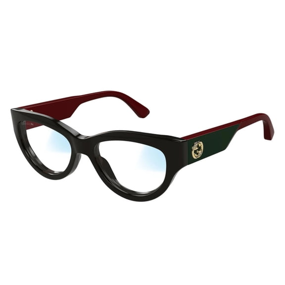 Gucci GG1665S 001 53mm Cat Eye Sunglasses Women's Shiny Black