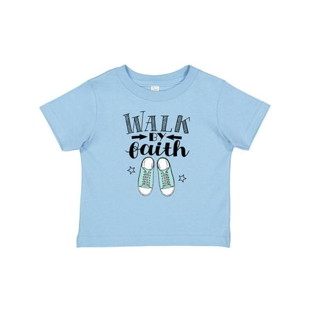 

Inktastic Walk by Faith Quote Gift Baby Boy or Baby Girl T-Shirt