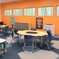 thumbnail image 2 of Learniture Shape Series Mobile Plastic Classroom Chair (Set of 4), 2 of 2