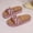 Pink, variant on Beaded Cork Wedge Sandals for Women, Multicolor Pearl Embellished Platform Slides with Soft Sole and Bohemian Style