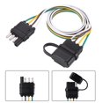 thumbnail image 1 of Peahefy Flat Trailer Harness Kit 6-24V 4 Pin Flat Trailer Cable Wire Socket Wiring, 1 of 8