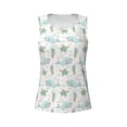 thumbnail image 6 of Sigee Whale And Turtle for Women's Workout Tank Top,Running Tank Tops,Sleeveless Gym Clothes, 6 of 8